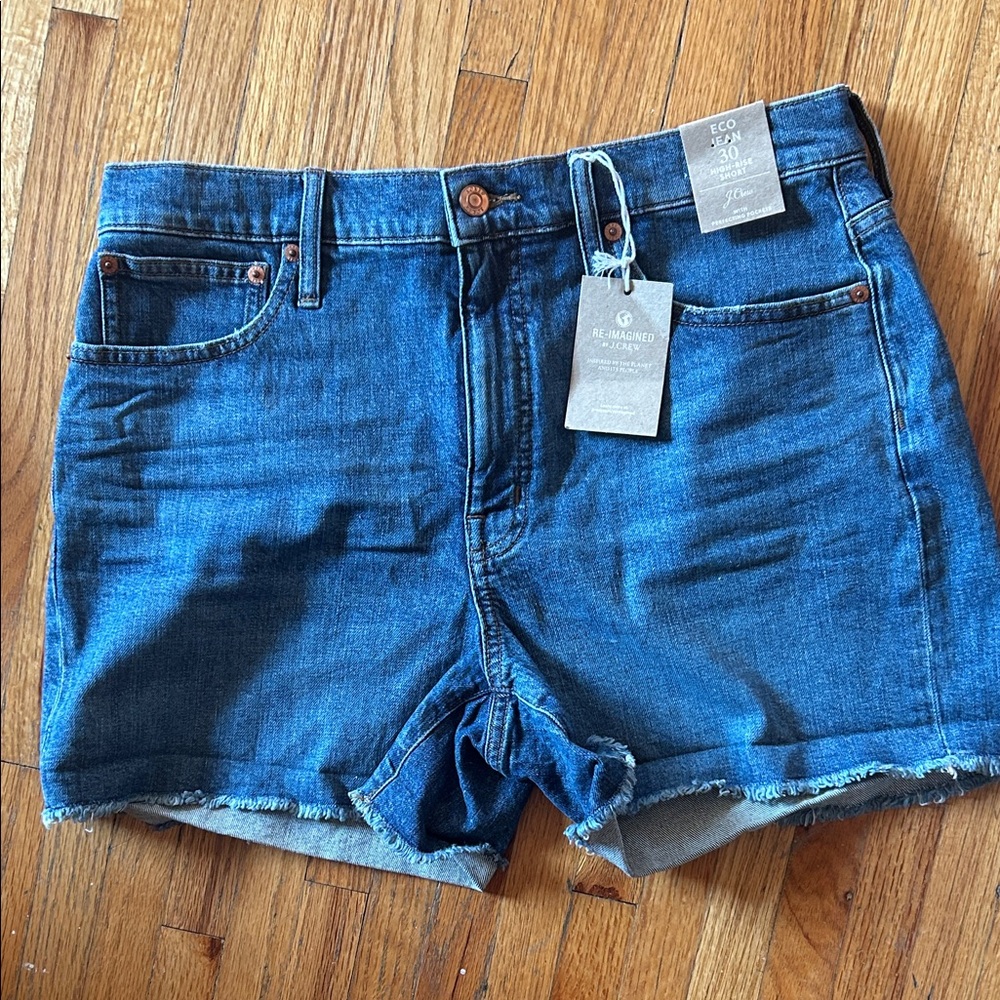 J. Crew Dark Blue Jean Shorts
